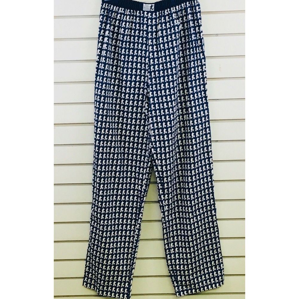 Womens S Walt Disney World Sleepwear Mickey Mouse Pajama Pants Lounge Blue White